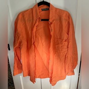 Cotton linen button down